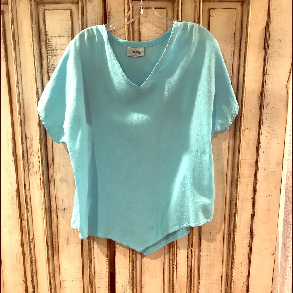 Turquoise top